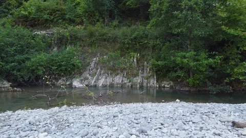 Flight over creek Stock Footage 195184508