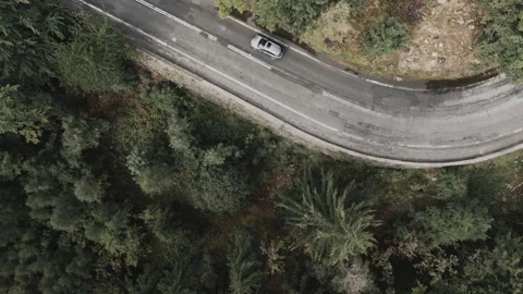 Flight over the "Death Turn" Stock Footage 252043361