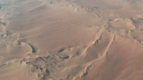 Flight over desert dunes in namibia, africa Stock Footage 22091533