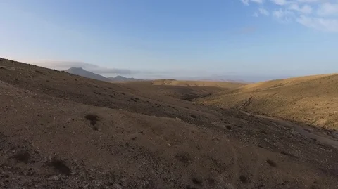 Flight over the desert Stock Footage 92128373
