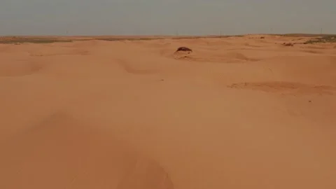 A Flight Over the Desert Stock Footage 219941846