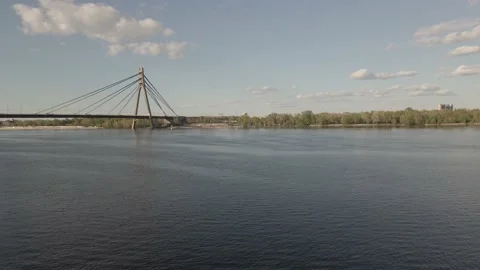 Flight over the Dnieper Stock-Footage 159044246