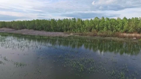 Flight over the don Stock Footage 63042949