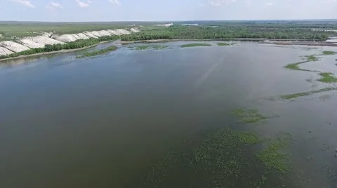 Flight over the don Stock Footage 63393172