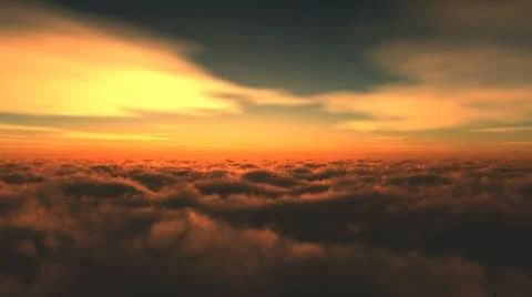 Flight over evening sky 스톡 동영상 10591072