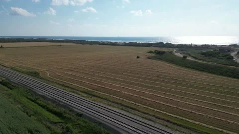 Flight over the field Video stock 238753366