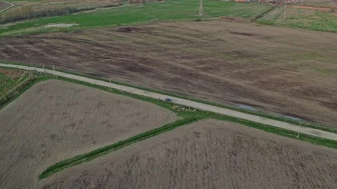Flight over the fields in the suburbs of St. Petersburg 65 Stock Footage 136060337