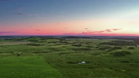 Flight over the fields in the suburbs of St. Petersburg 66 Stock Footage 136062210