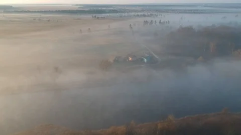 Flight over the forest lakes. Stock Footage 123339889