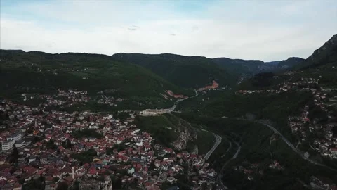 Flight over fortress Stock Footage 321361637