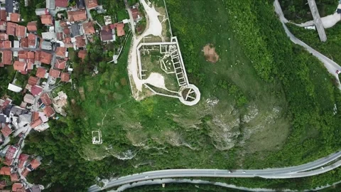 Flight over fortress Stock Footage 321361808