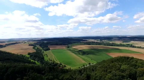 Flight over germany - landscape Stock Footage 53071939