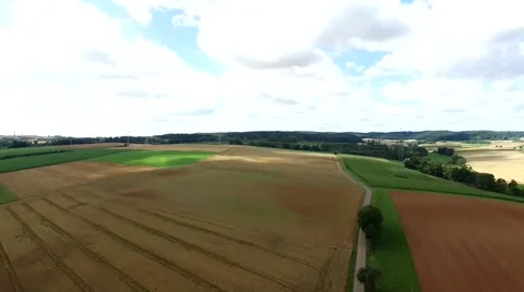 Flight over germany - landscape Stock Footage 53095379