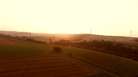 Flight over germany - landscape Stock Footage 54209059