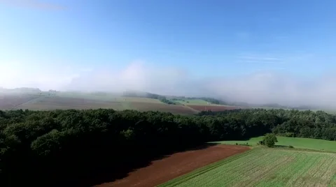 Flight over germany - landscape Stock Footage 54216629
