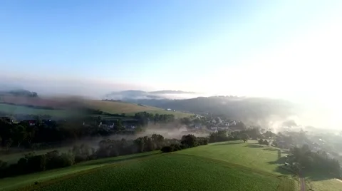 Flight over germany - landscape Video stock 54588956