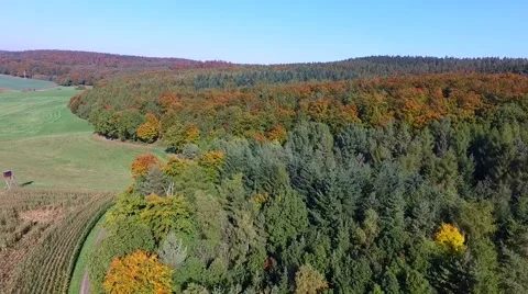 Flight over germany - landscape Video stock 56207064