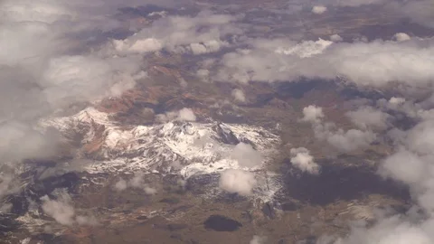 Flight over glacier in Peru, Andes. South America Stock Footage 83554574
