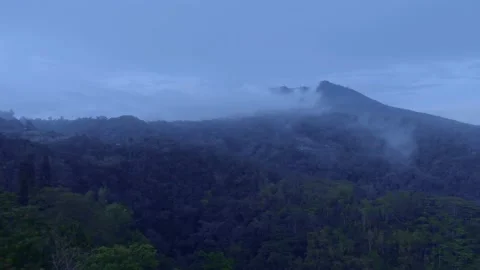 Flight over the gorges in the mountains of Bali. Stock Footage 146114564