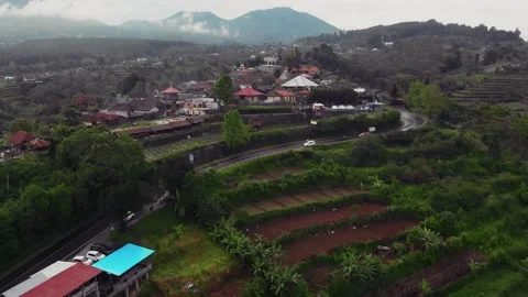 Flight over the gorges in the mountains of Bali. Stock Footage 146114767