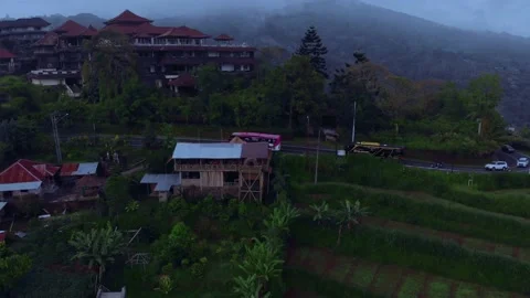 Flight over the gorges in the mountains of Bali. Stock Footage 146115336