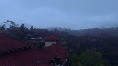 Flight over the gorges in the mountains of Bali. Stock Footage 146115376
