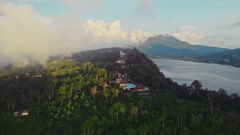 Flight over the gorges in the mountains of Bali. Stock Footage 146115448