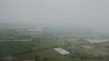 Flight over green cultivated farming fields, crop harvesting, sowing campaign 4k or 4k+ Resolution