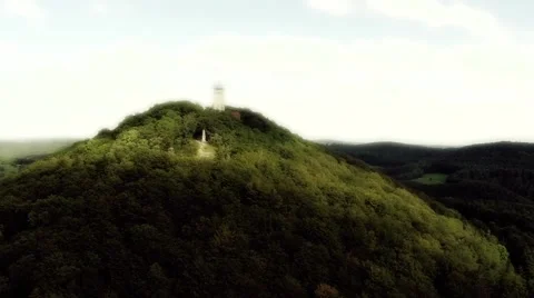 Flight over green hills 動画素材 41208353