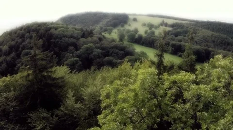 Flight over green hills 動画素材 41208356