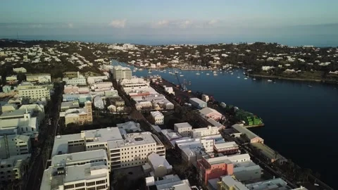Flight over harbour Stock Footage 210231857