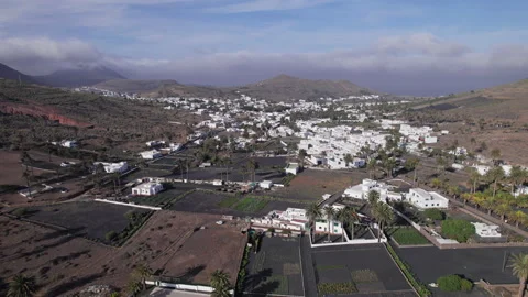 Flight over of Haria, Lanzarote Video stock 194514409