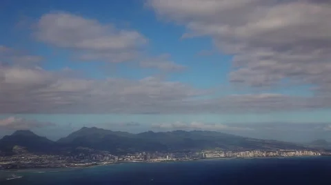 Flight over the hawaii honolulu Vidéo 43347559