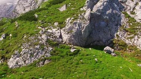 Flight over high mountain range. Stock Footage 72031966