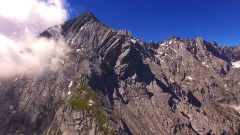 Flight over high mountain range. Stock Footage 72032084
