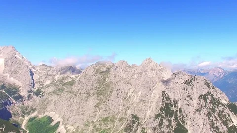 Flight over high mountain range. 動画素材 72033241