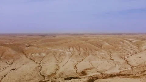 Flight over hills in desert Stock Footage 130402552