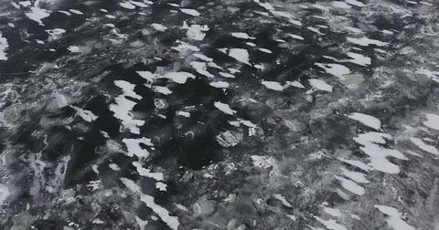 Flight over the ice floes Stock Footage 72612695