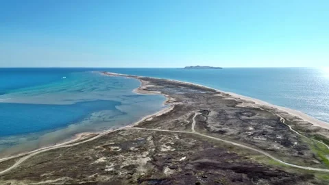 Flight over the Îles de la Madeleine (Canada) Stock Footage 253060133