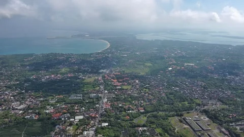 Flight over the island of Bali Stock Footage 255631412