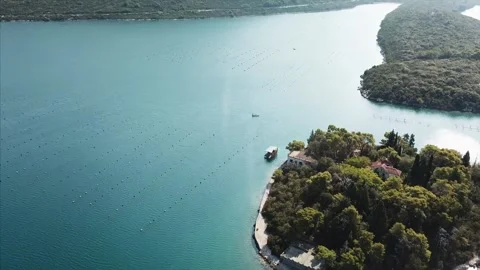 Flight over island Stock Footage 256475359