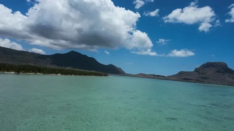 Flight over island Stock Footage 293202481