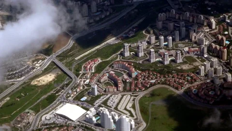 Flight over Istanbul Stock Footage 91770798