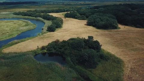 Flight over a kopter spaces Stock Footage 112305299