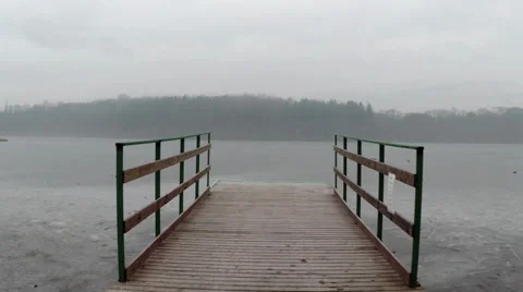 Flight over the lake Stock Footage 35342530