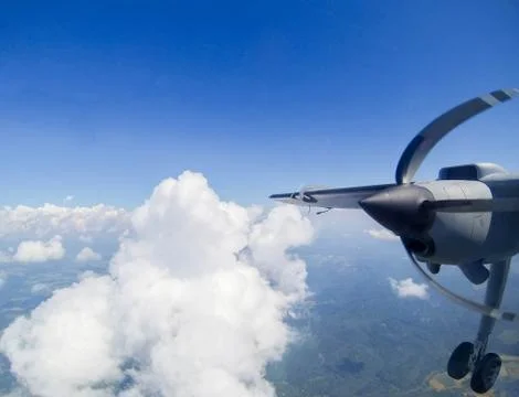 Flight Over Land Stock Photos