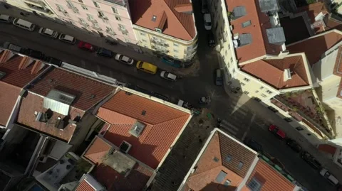 Flight over Lisbon Video stock 174185455