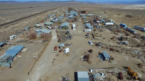 Flight over Little Old Town 2 002000 DJI_0014 Stock Footage 89987758