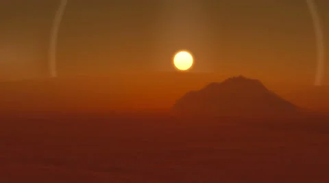 A Flight Over the Martian Surface Stock-Footage 56969048