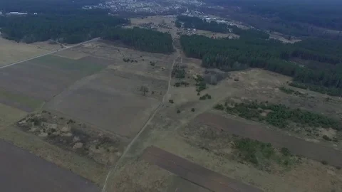 Flight over meadow Stock Footage 99118742